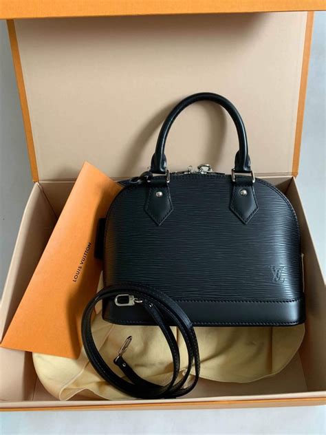 2016 louis vuitton black alma epi leather pm|Louis Vuitton Alma pm black.